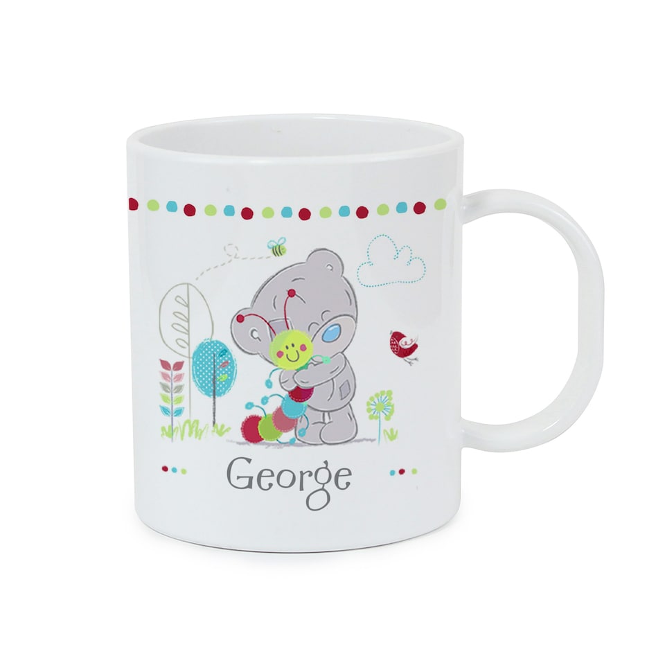 image 1 of Personalised Tiny Tatty Teddy Cuddle Bug Plastic Mug White