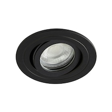 BHS Fion Circular IP65 Tiltable Downlight | Black | Matte Black | 1