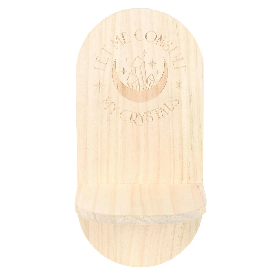 image 1 of Natural Let Me Consult My Crystals Altar Shelf - MDF - TC_93124 N/A
