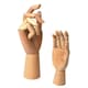 image 1 of 2 Assorted Size Small & Large Wooden Hand Artist Drawing Manikin Jointed Mannequin