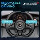 image 5 of AIYAPLAY McLaren 765LT Licensed 12V Kids Ride on Car w/ MP3 Music, Grey
