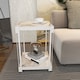 image 2 of Decorotika Zenas 40 cm Square Side End Table with Metal Frame