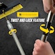 image 5 of Heavy Duty Garden Brush Outdoor Sweeping Broom 16" Wide with Metal Handle