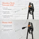 image 4 of VonHaus 10 Wall Mounted Tool Garage Hooks for Shed Storage