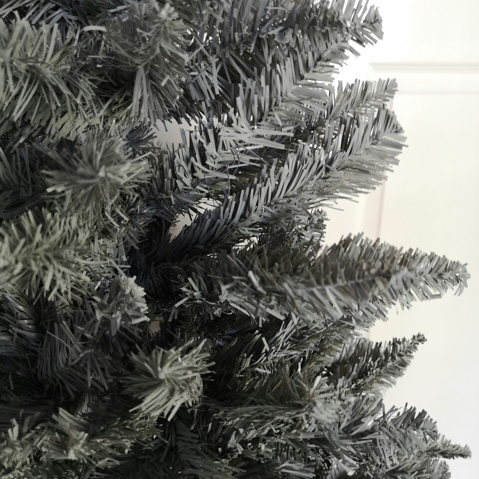 image 1 of 5ft (150cm) Luxury Charcoal Pine Grey Silver Christmas Tree with 509 Tips