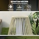 image 5 of Outsunny 72 cm Rattan Solar Floor Lamp, Auto On/Off LED Garden Light, Grey 