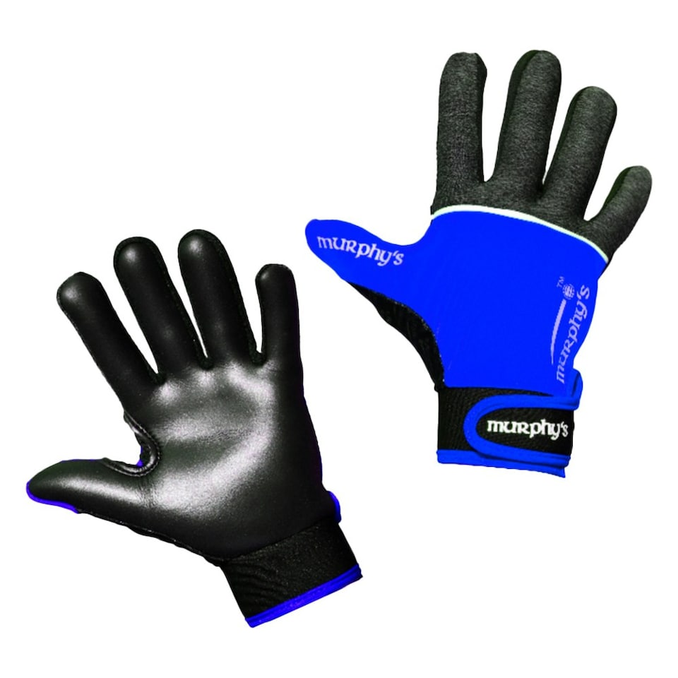image 1 of Murphys Unisex Adult V2 Gaelic Gloves - Grey/Blue/White - S