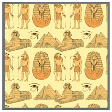 Egyptians & sphinx (Picture Frame) Grey | XL