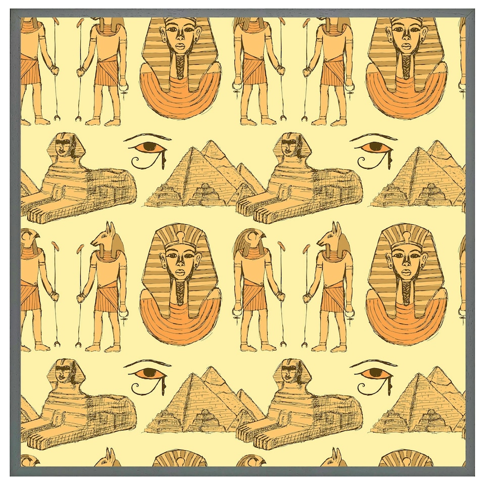 image 1 of Egyptians & sphinx (Picture Frame) Grey | XL