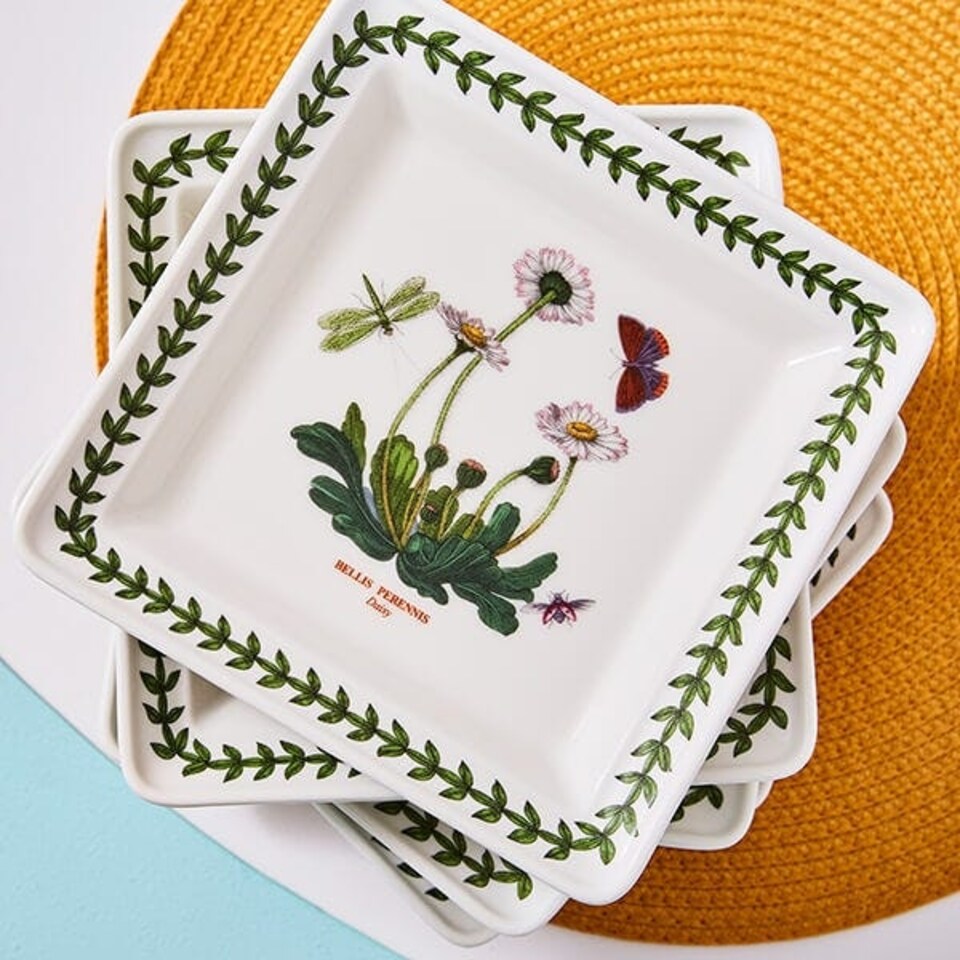 image 1 of Portmeirion Botanic Garden Square Plate Set of 6
