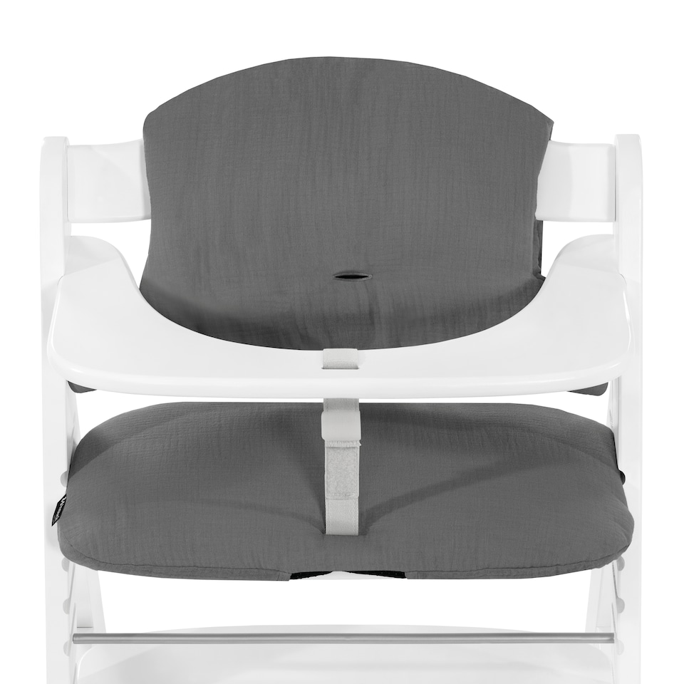 image 1 of hauck Highchair Pad Select - Muslin Dark Grey