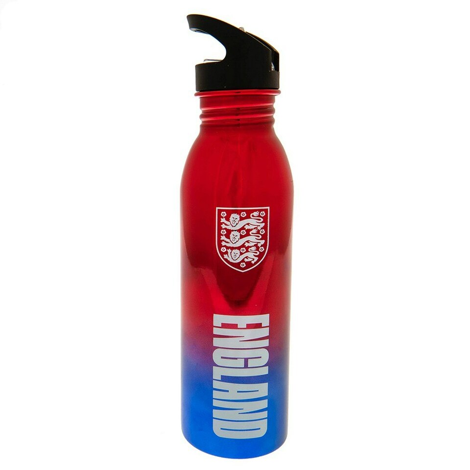 image 1 of England FA Metallic Water Bottle - Red/Blue/White - One Size