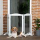 image 2 of PawHut Foldable Dog Gate, Freestanding Pet Gate with Two Support Feet