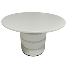 Dining Table Home ESPRIT White Fir wood MDF Wood 120 X 120 X 80 cm N/A