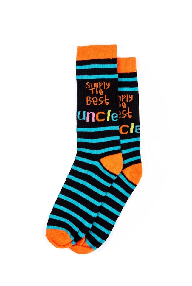 image 1 of Simply The Best Uncle Socks Simply & Fathers Day Gifts & Christmas Gift | Multi