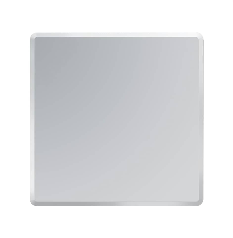 image 1 of Showerdrape Trafalgar Square Wall Mounted Frameless Bevelled Edge Bathroom Mirror 60 x 60cm | Chrome | Mirror | 1
