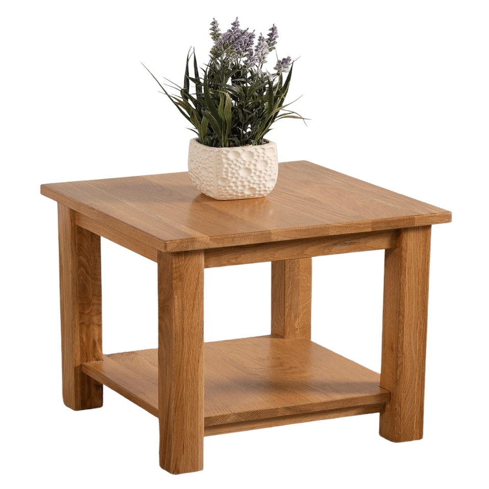 image 1 of Oslo Solid Oak Lamp Table for Living Room