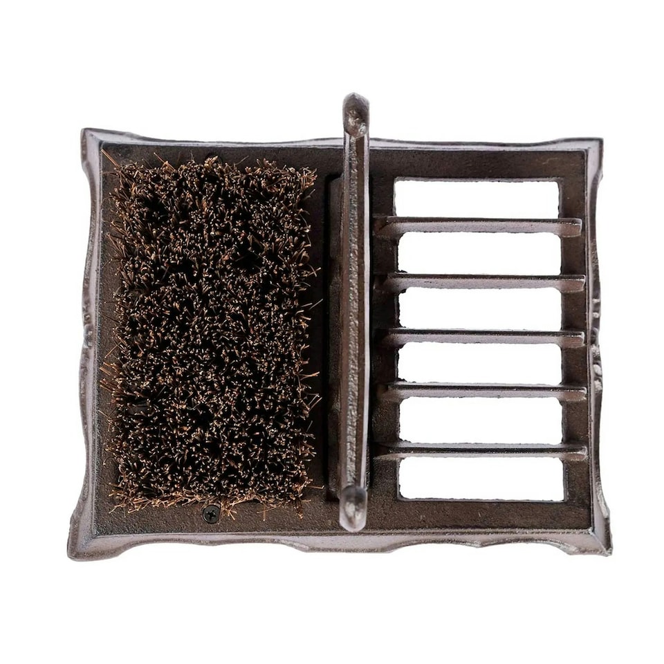 image 1 of Homescapes Cast Iron Boot Scraper and Cleaner
