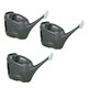 image 3 of 2 x 6 Litre Green Slimline Watering Can For Easy Pouring With Rose Head