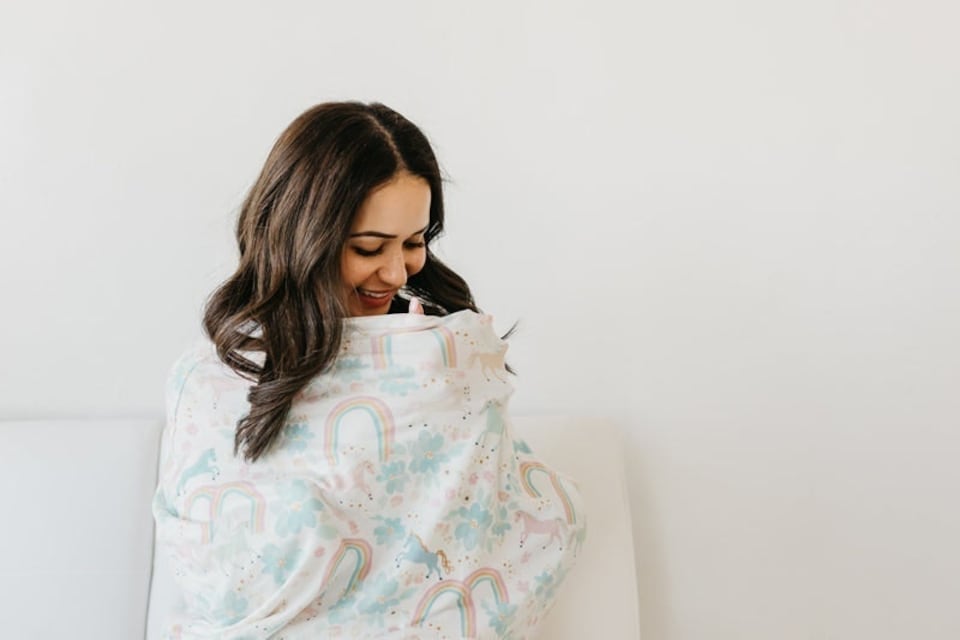 image 1 of Copper Pearl Nursing & Car Seat Cover Whimsy