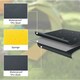 image 4 of Outsunny Self-Inflating Single Sleeping Pad Air Bed with Carry Bag, Grey