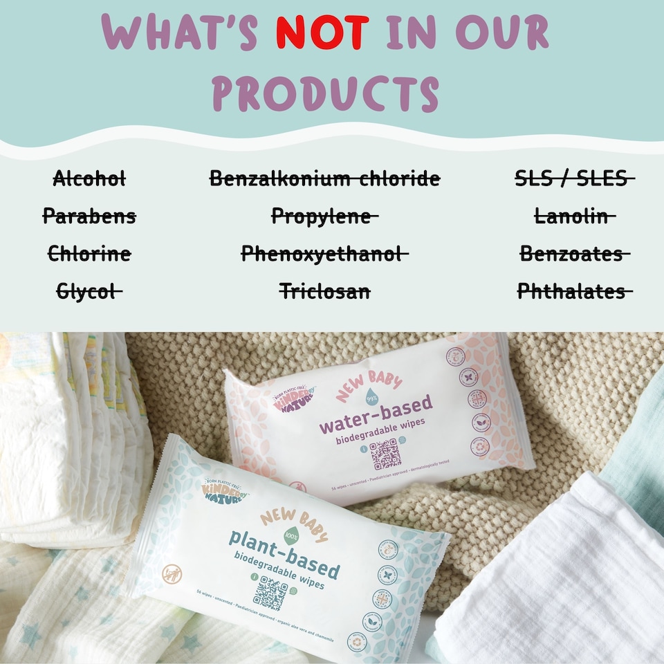 image 1 of Kinder by Nature Nose Nuzzles wipes - 8 packs x 20 wipes