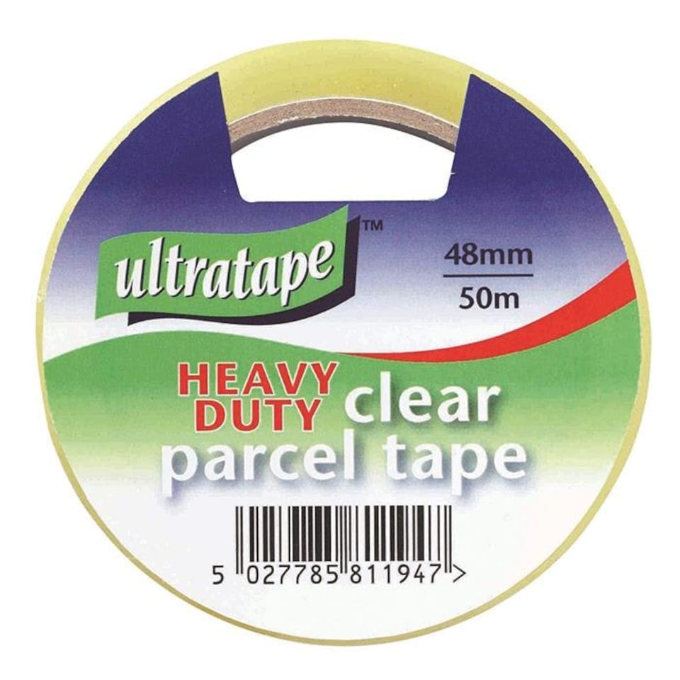 Ultratape Heavy Duty Clear Parcel Tape 48mm x 50m - One Colour - One Size