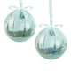 image 4 of 14pc Frosted Snow Xmas Village Bauble