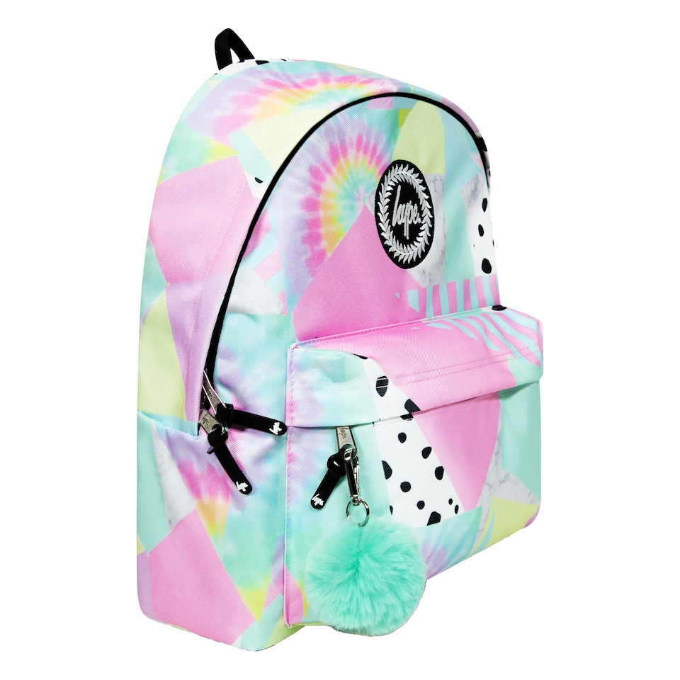 image 1 of Kids Backpack Multi Pastel Collage Design | Lightweight School Bag | Multi | Multi | 1