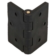 Reinforced Nylon Hinge Plastic 64x67mm Italian Industrial Door Locker Hatch Black
