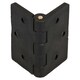 image 1 of Reinforced Nylon Hinge Plastic 64x67mm Italian Industrial Door Locker Hatch Black