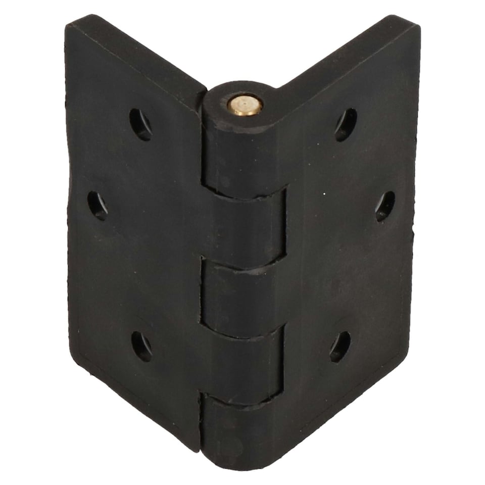 image 1 of Reinforced Nylon Hinge Plastic 64x67mm Italian Industrial Door Locker Hatch Black