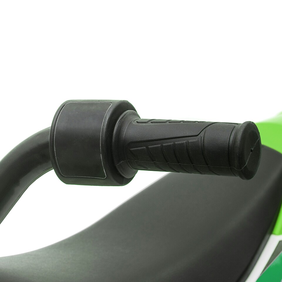 image 1 of HOMCOM 12V Kids Electric Motorbike Ride-On Motorcycle w/ Training Wheels - Green