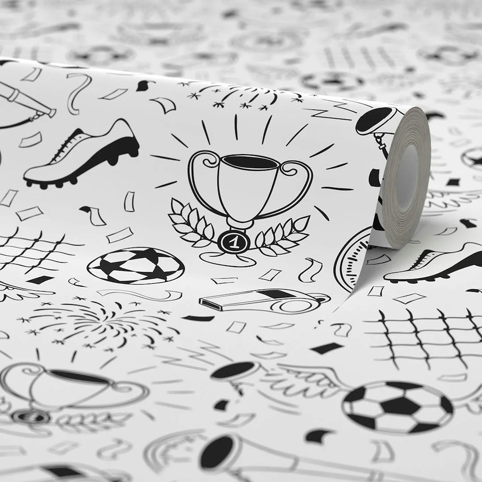 image 1 of The Champions Wallpaper in Monochrome | Black | Monochrome