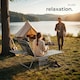 image 8 of Set of 2 Sun Loungers - foldable, adjustable sun canopy | Grey | grey | 1