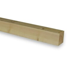 PACK OF 5 (Total 5 Units) - 75mm x 100mm (70mm x 95mm Finish) Planed All Round Redwood Timber - 4.5m Length