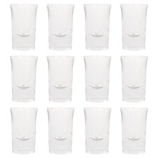 Rink Drink Tall Shot Glasses - 25ml - Clear - Pack of 12 | Clear | Clear