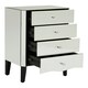 image 5 of Interiors By Premier Sturdy 4 Drawer Chest, Functional Design Sturdy Chest For Hallway, Tall 3 Drawer Chest For Livingroom Silver