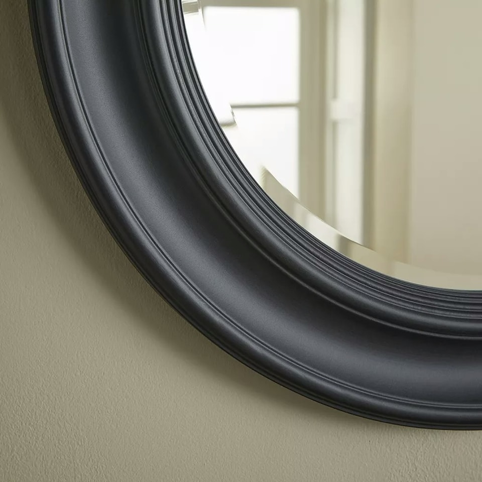image 1 of Hamilton Round Wall Mirror Silver | H 66cm x L 66cm X W 3cm