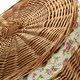 image 4 of Small Light Steamed Round Laundry Baskets with Garden Rose Lining | Multi | Garden Rose