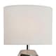 image 3 of Sculptured - Metallic Ceramic 38cm Table Lamp with Grey Fabric Shade Chrome | Grey