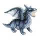 image 1 of Dragon Grey Soft Toy Realistic Looking Dragon Plushe Cuddly Fantasy 30cm Grey
