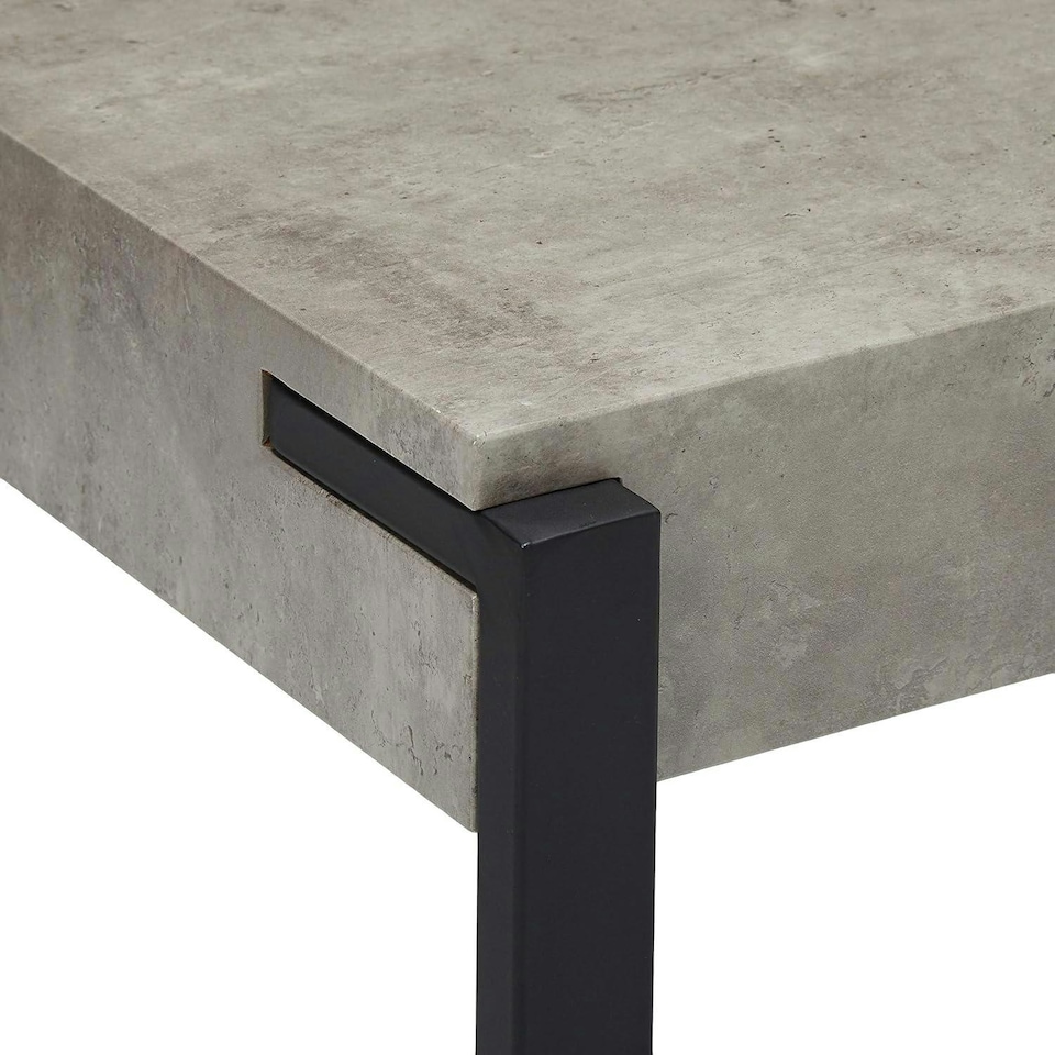 image 1 of Concrete Effect Coffee Table - Modern Minimalistic Design N/A