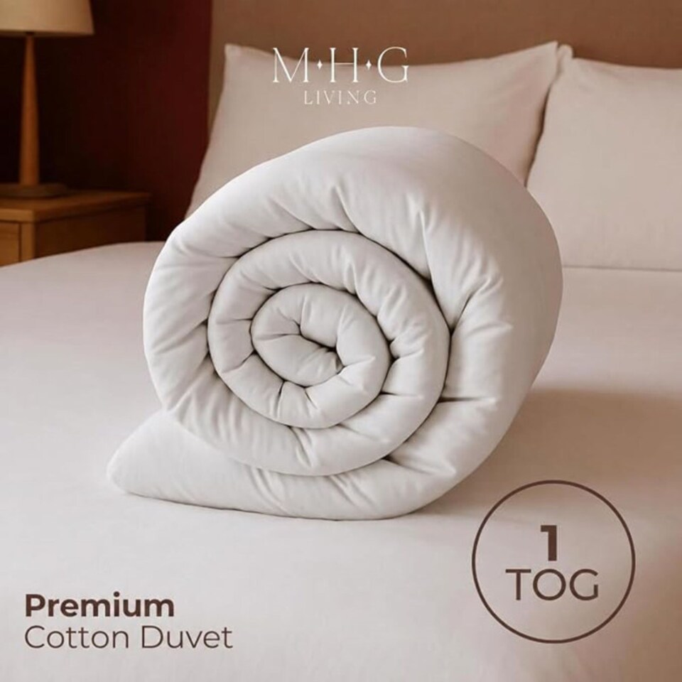image 1 of MHG Living 100% Cotton 1 Tog Summer Duvet-Single