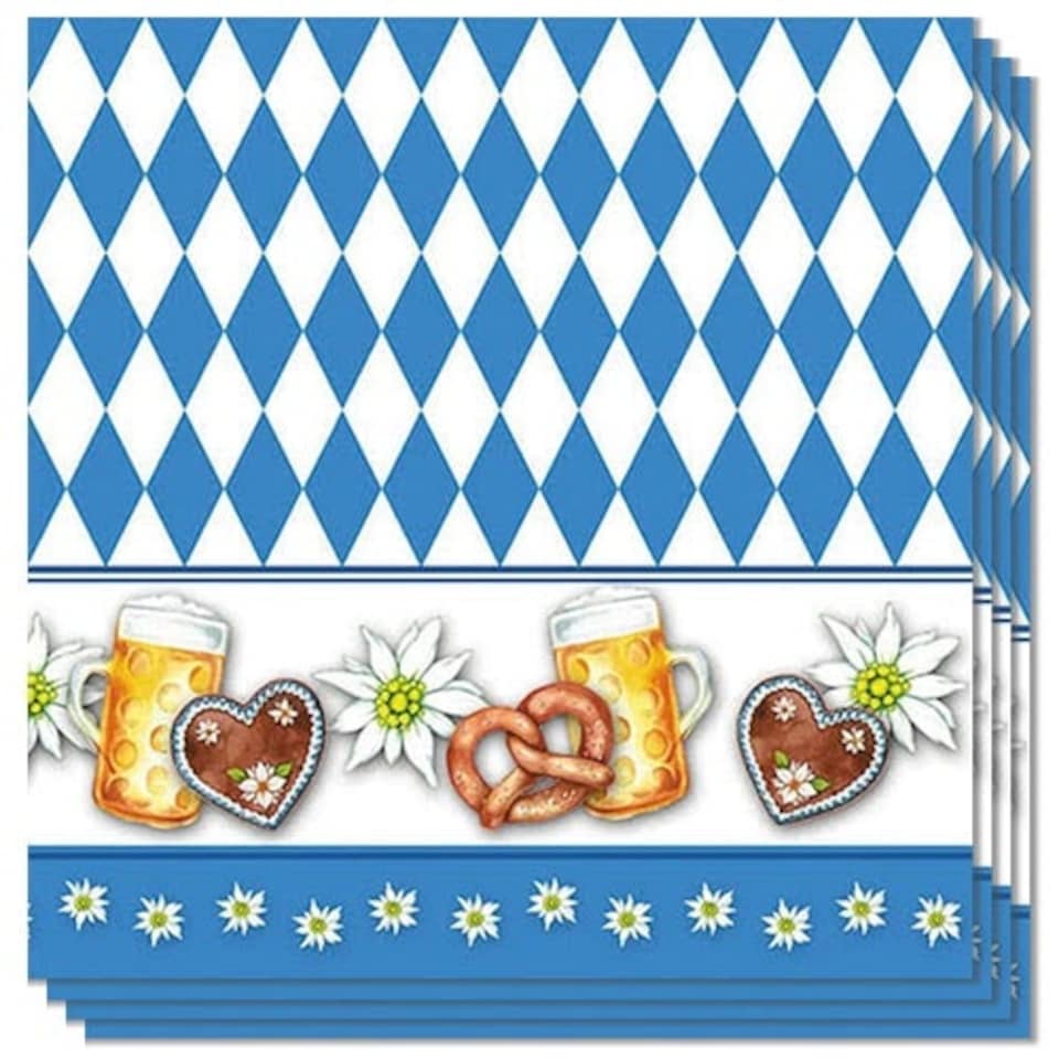 Oktoberfest Premium Decoupage Luncheon Napkins 3 Ply 33cm - Pack of 20