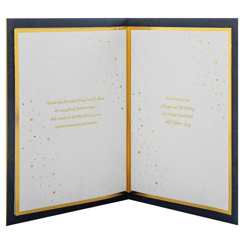 image 1 of Dark Patterned Design with Heart for One I Love Birthday Card