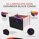 image 3 of A4 Landscape Desk Expander Black Cover with 23 Assorted Coloured Pockets