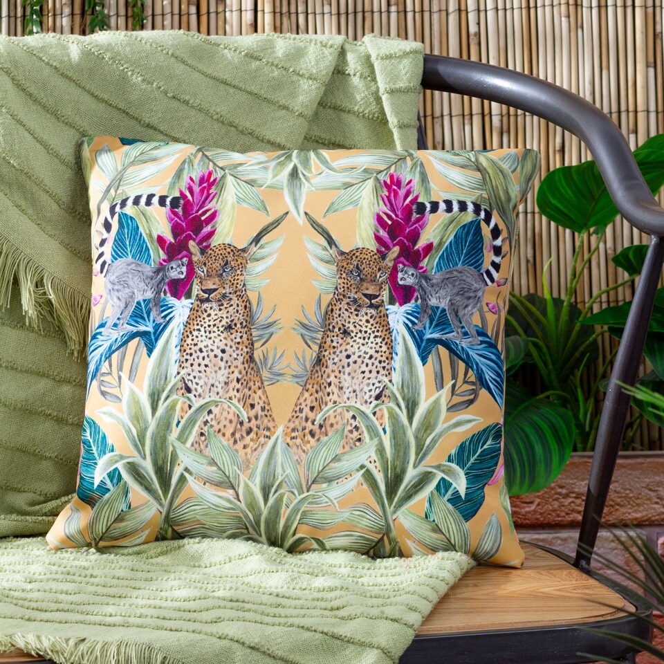image 1 of Wylder Kali Leopards Exotic Outdoor Cushion