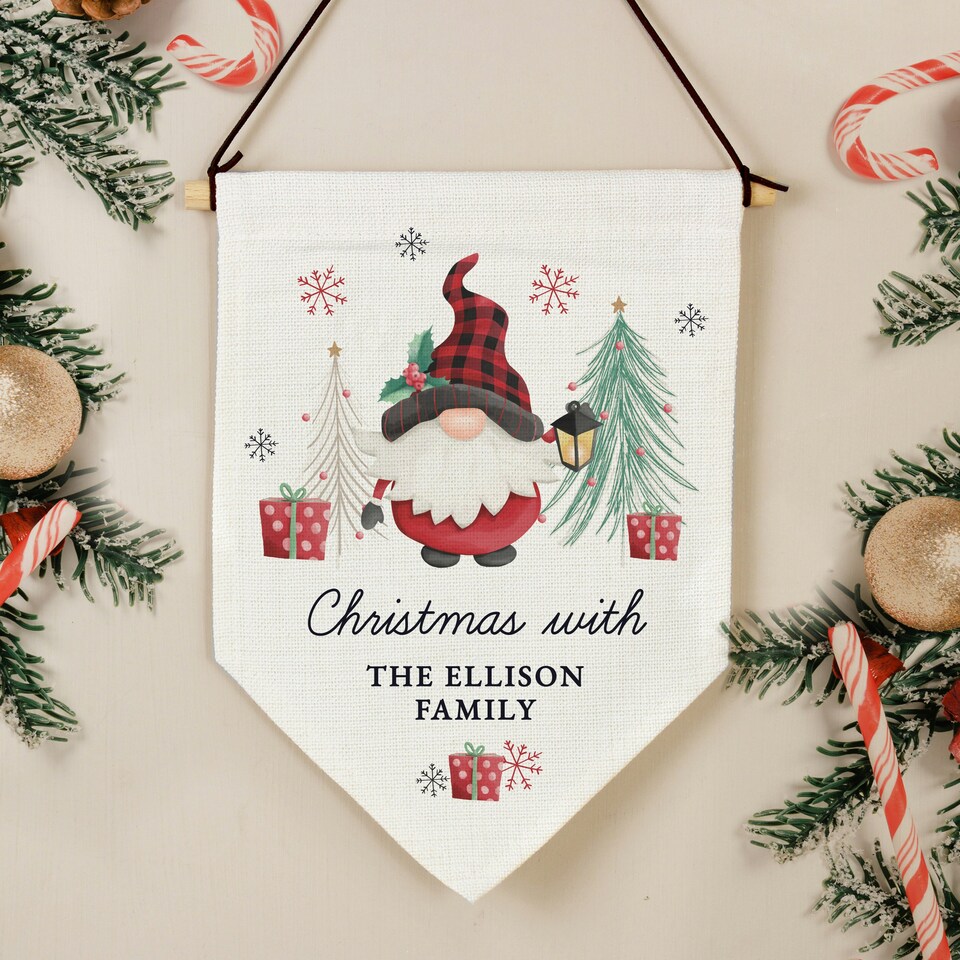 image 1 of Personalised Gonk Hanging Pendant Christmas Decoration