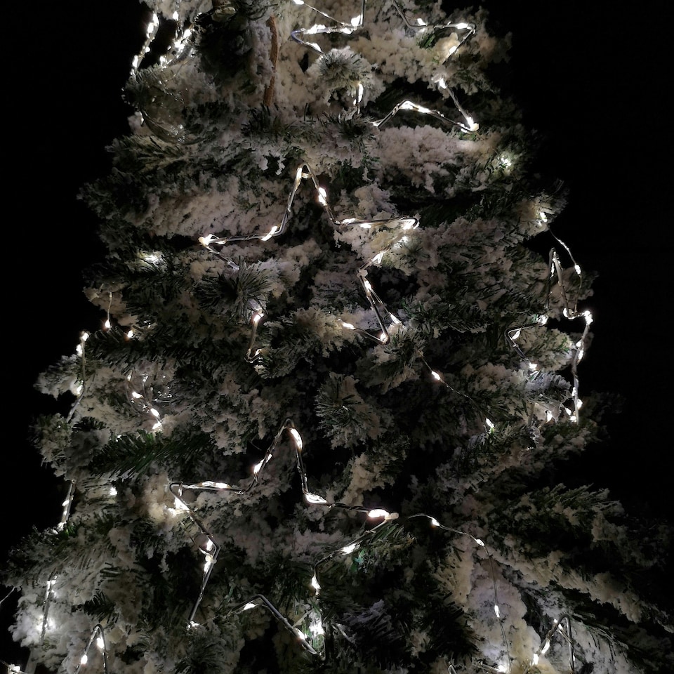 image 1 of 2.6m Set of 10 Star Curtain Lights 227 Warm White LEDs Microbrights String Lights